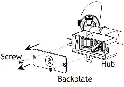 AAL 1036 0 B BZ AMP Low Voltage Landscape Lighting - Remove Backplate