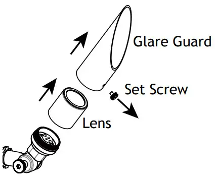 AAL 1036 0 B BZ AMP Low Voltage Landscape Lighting - Remove Glare Guard and Lens
