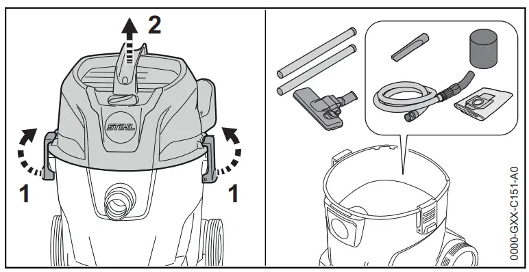 STIHL SE 33 Wet and Dry Vacuum Cleaner -fig4