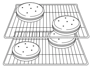 AMANA W10878023 Electric Range - Baking Layer Cakes on 2 Racks