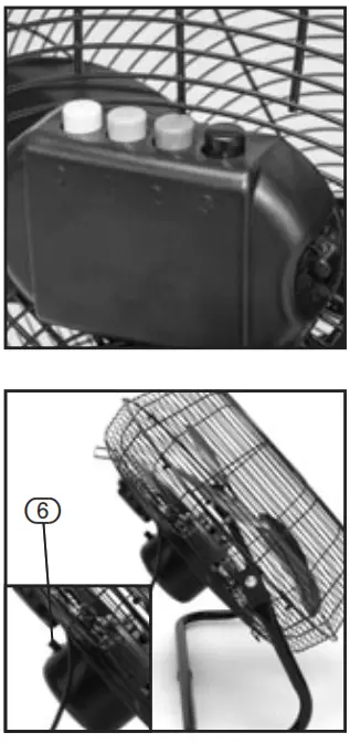 DRAPER 09139 16 Inch 18 Inch and 20 Inch Oscillating Floor Fans - switched