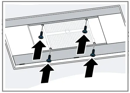 NEFF I95CPS8W5 Ceiling Mounted Ventilation - Fitting the filter cover 5