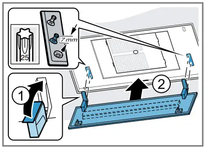 NEFF I95CPS8W5 Ceiling Mounted Ventilation - Fitting the filter cover