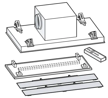 NEFF I95CPS8W5 Ceiling Mounted Ventilation - Included with the appliance