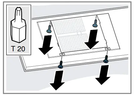 NEFF I95CPS8W5 Ceiling Mounted Ventilation - Removing the appliance 4