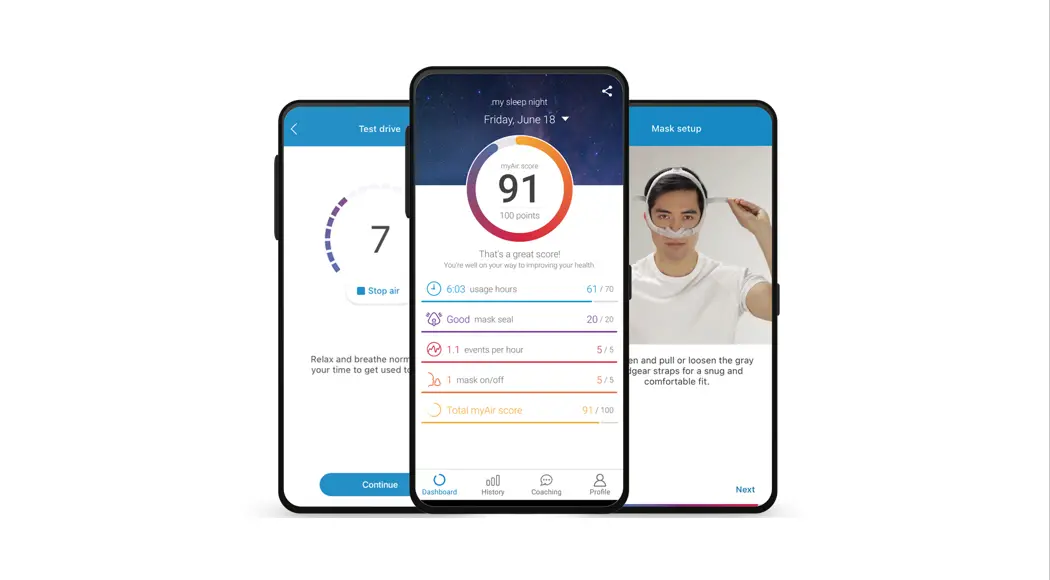 Resmed Myair Application Track Your Sleep Therapy User Guide
