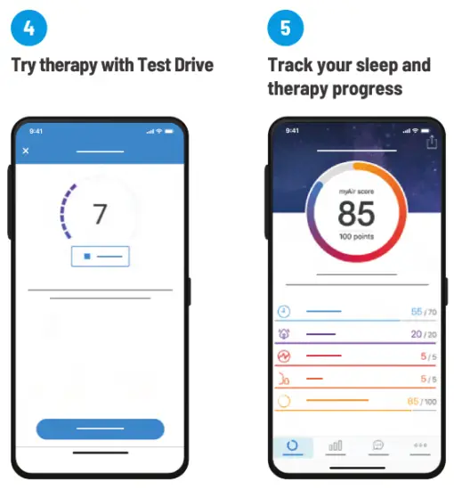ResMed myAir Application Track Your Sleep Therapy - phon 1