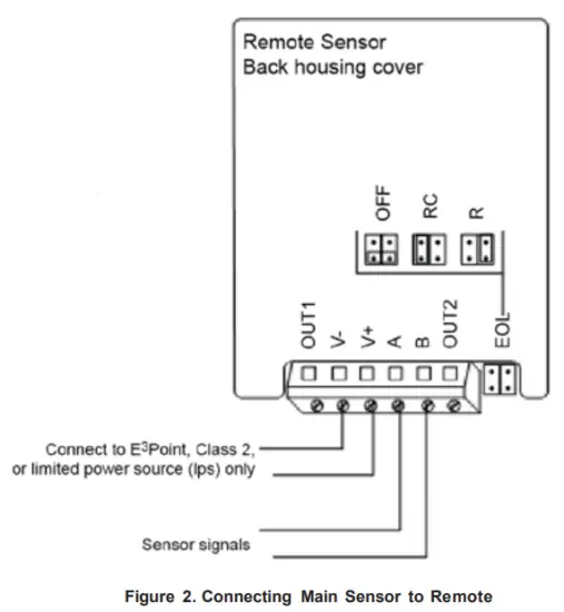 Honeywell E3Point Remote Gas Sensor - Main Sensor to Remote