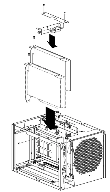 ADVANTECH Compact Industrial Computer Chassis rich front - Card