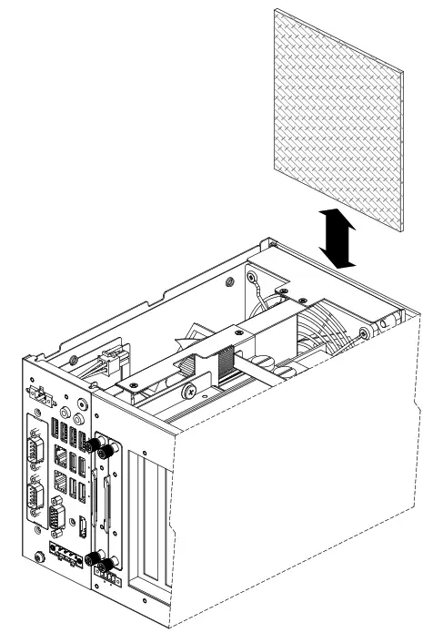 ADVANTECH Compact Industrial Computer Chassis rich front - Filters