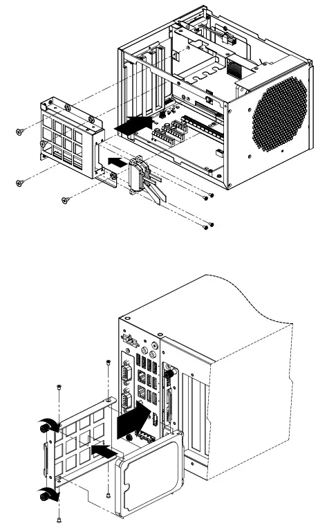 ADVANTECH Compact Industrial Computer Chassis rich front - internal