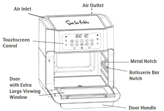 Sur La Table 13 Quart Multifunctional Air Fryer - fig 6.