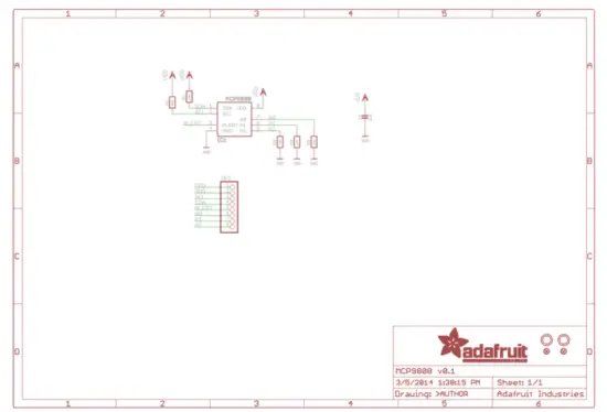 Adafruit MCP9808 Precision I2C Temperature Sensor - Print 1