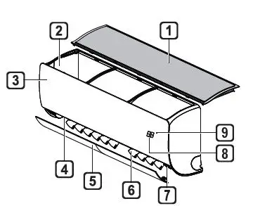 LG PC24SK Wall Mounted Air Conditioner-FIG1