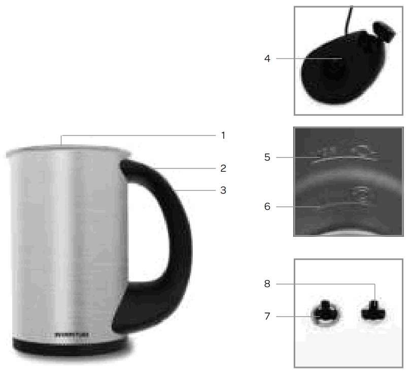 INVENTUM MK650 Milk Frother - parts