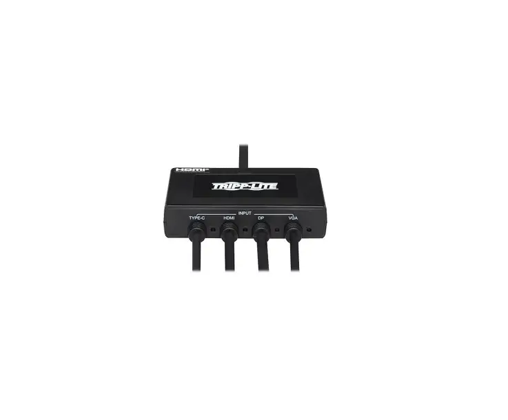 Tripp-lite B321-4x1-hdvc 4-port Presentation Switch 4k 60 Hz 4:4:4 Hdmi Dp Usb-c And 1080p Vga To Hdmi With Built-in Cables Owner's Manual Tripp-lite B321-4x1-hdvc 4-port Presentation Switch 4k 60 Hz 4:4:4 Hdmi Dp Usb-c And 1080p Vga To Hdmi With Built-in Cables Owner's Manual