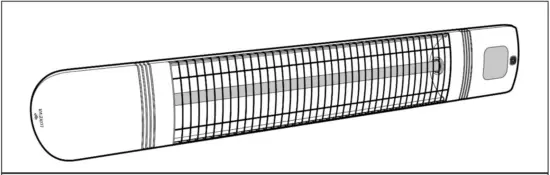 LUXEVA 79419703 Electric Infrared Patio Heater - FIG 1
