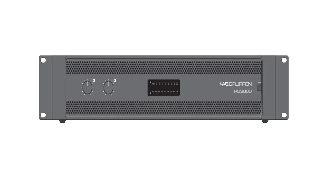 Lab Gruppen Pd3000 3000 Watt Two Channel Amplifier With Precise Power Management User Guide