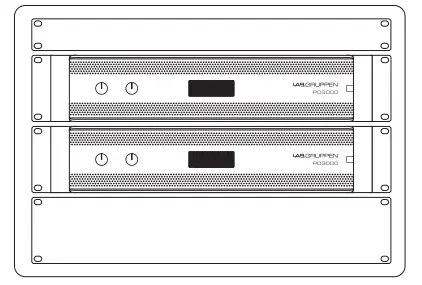 LAB GRUPPEN PD3000 3000 Watt Two Channel Amplifier with Precise Power Management - Rack mounting