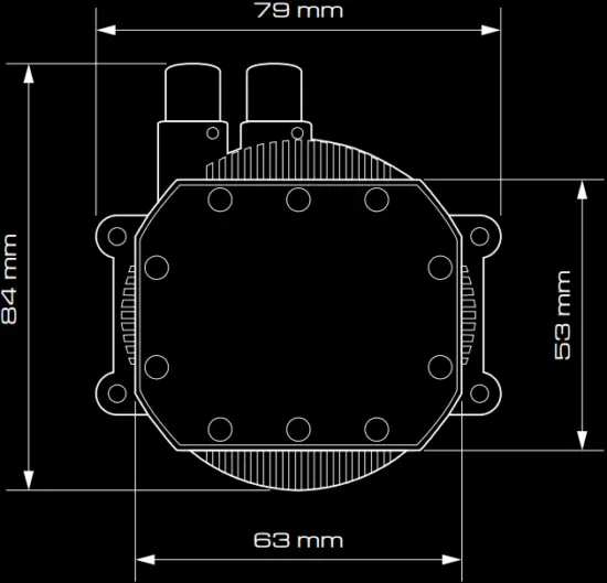 M3 240W CPU - Pump Dimensions 1