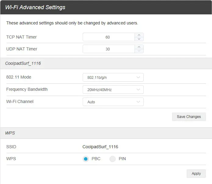 Sprint Coolpad Surf - Advanced