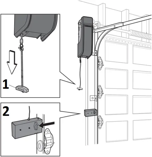 LiftMaster 8500W - Open door manually 1