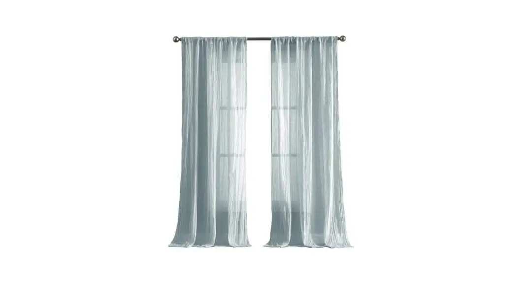 French Connection Fcc015328 Rod Pocket Light Filtering Sheer Window Panel Pair Curtain Instruction Manual
