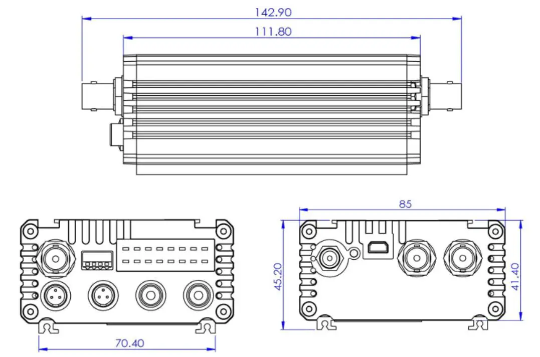 Datavideo DAC-91 SDI AUDIO EMBEDDER - Dimensions