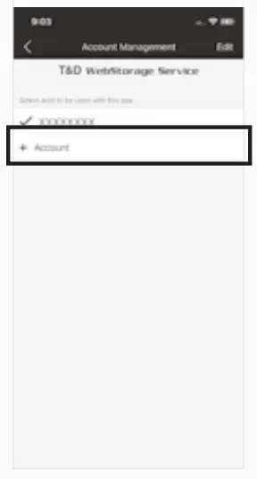 Set up a T&D WebStorage Service Account