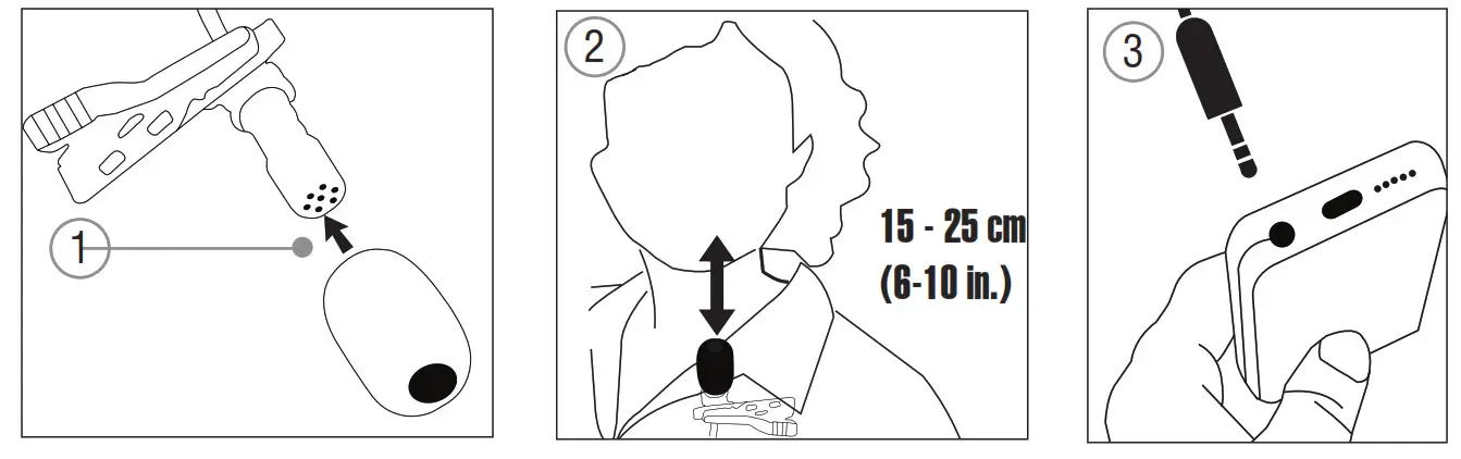 volkano Premium Tie Clip Microphone - - ward and Use