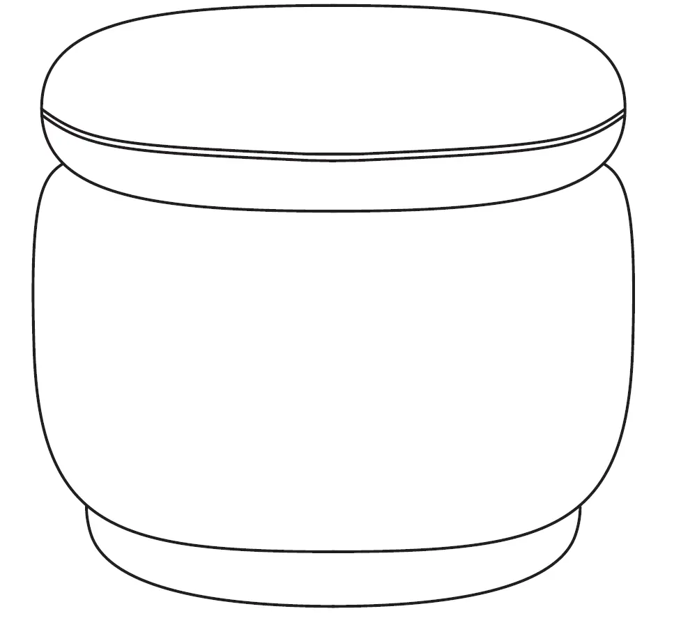 Babyletto M22985 ENOKI STORAGE OTTOMAN