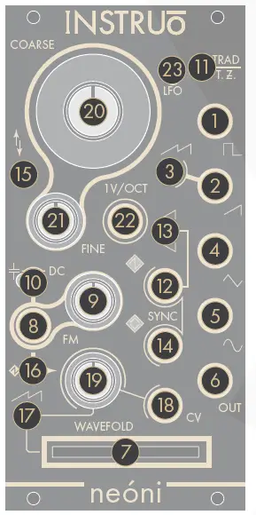 INSTRUO neóni Through-Zero Oscillator-1