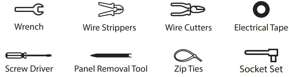 BRANDMOTION FVMR 1160 FullVUE Cargo Camera Mirror System - Tools