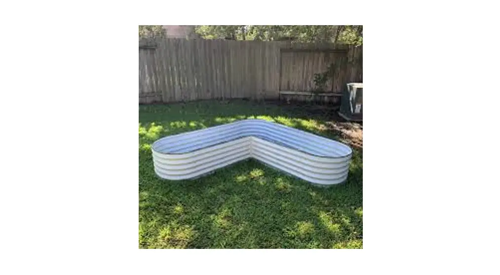 Vego Garden 17 Inch Tall L Shaped Raised Garden Bed Kit Instruction Manual