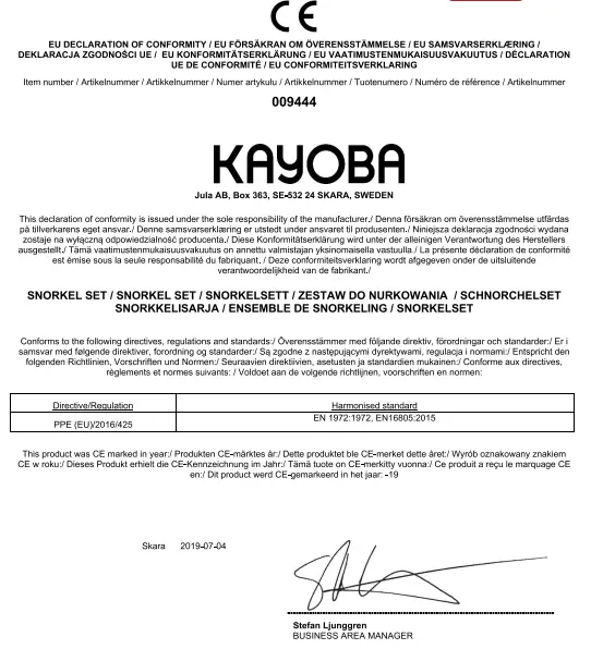 KAYOBA 009444 Snorkel set-FIG3