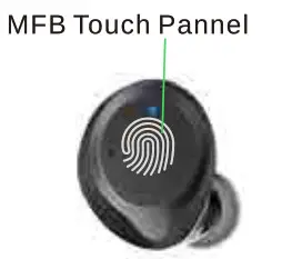 TOZO NC9 ANC Wireless Earbuds - toch panal