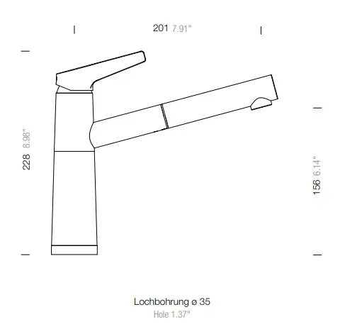 SCHOCK SC-510 High-Pressure Kitchen Tap with Extendible - Figure 21