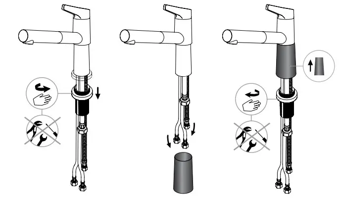 SCHOCK SC-510 High-Pressure Kitchen Tap with Extendible - Figure 3
