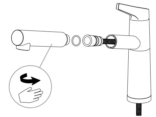SCHOCK SC-510 High-Pressure Kitchen Tap with Extendible - Figure 5