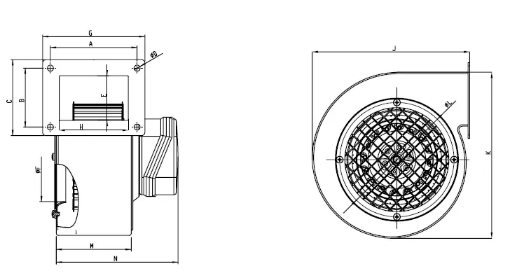 HAVACO CLB-125 Centrifugal Fans 3