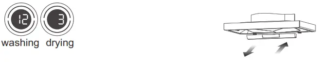 Midea 330411 T Canopy Rangehood with Smoke Detection - drying