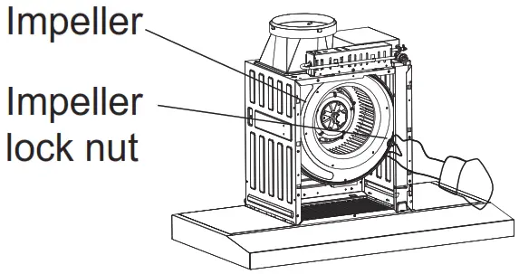 Midea 330411 T Canopy Rangehood with Smoke Detection - impeller