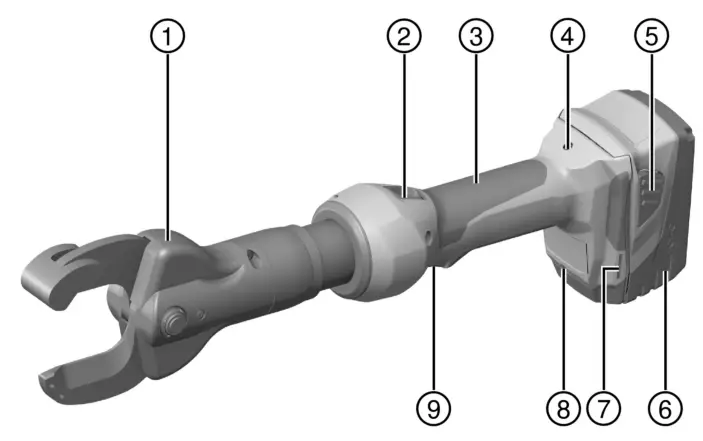 HILTI NCT IS 053 A22 22 Volt NCT 53 A Lithium Ion Cordless Cable Cutter - Cutting head