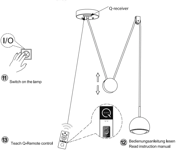 Paul Neuhaus 8392-55 Q-Adam RGBW LED Pendant Light - fig 2