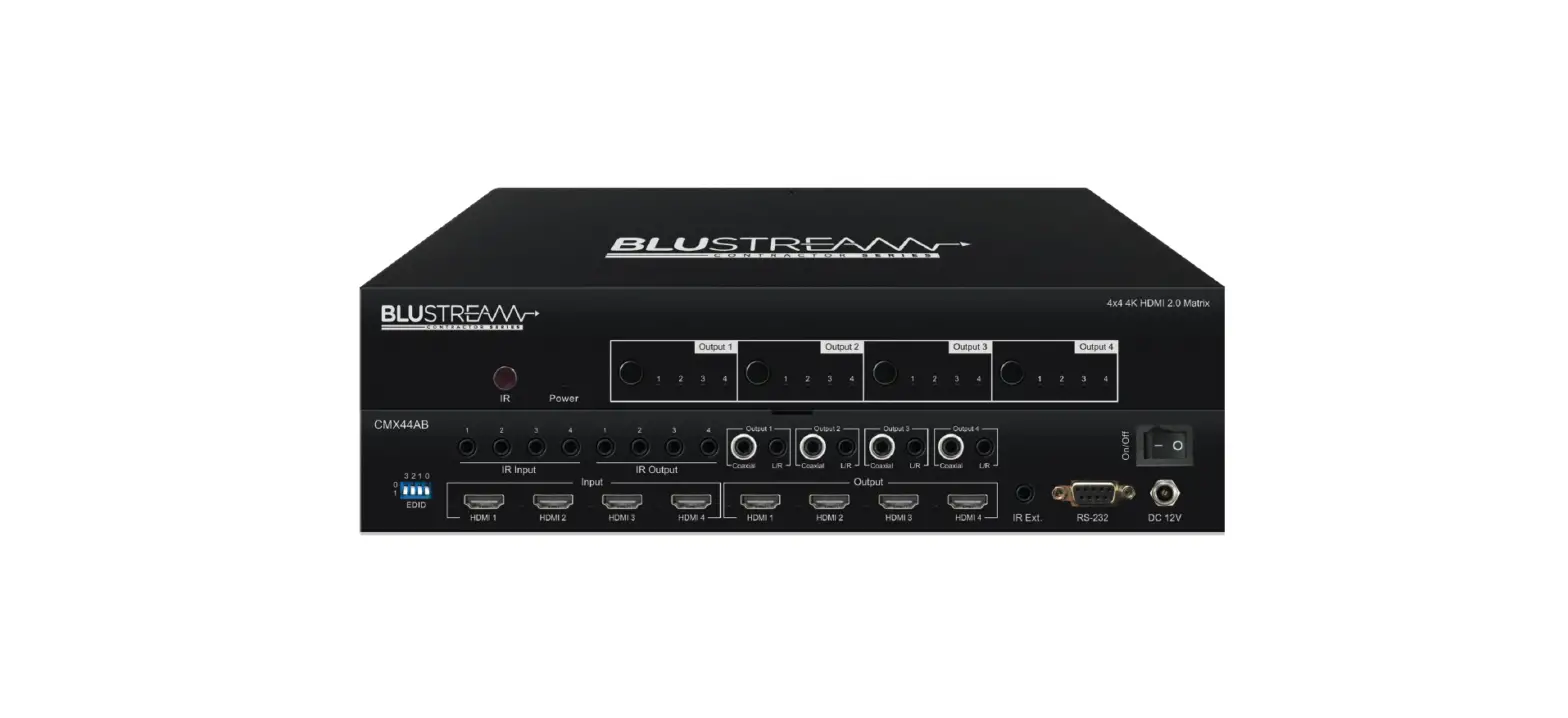 Blustream Cmx44ab Contractor 4x4 Hdmi 2.0 Matrix User Guide Blustream Cmx44ab Contractor 4x4 Hdmi 2.0 Matrix User Guide