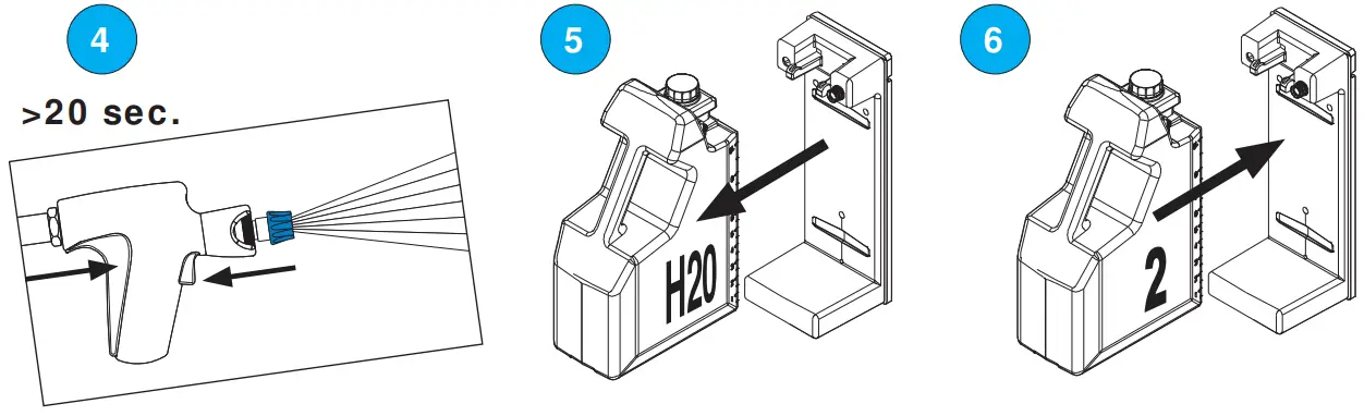Change cleaning agent