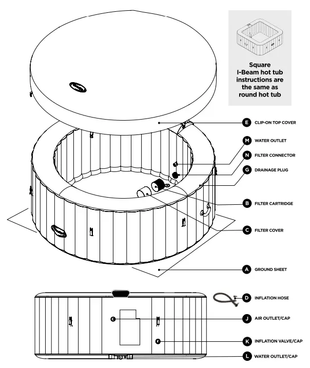 CleverSpa I BEAM Hot Tub - Fig 1