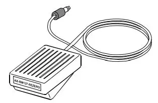 AND GXA-25 External Fanless Ionizer Instruction Manual - Foot switch with a plug (REZERO)