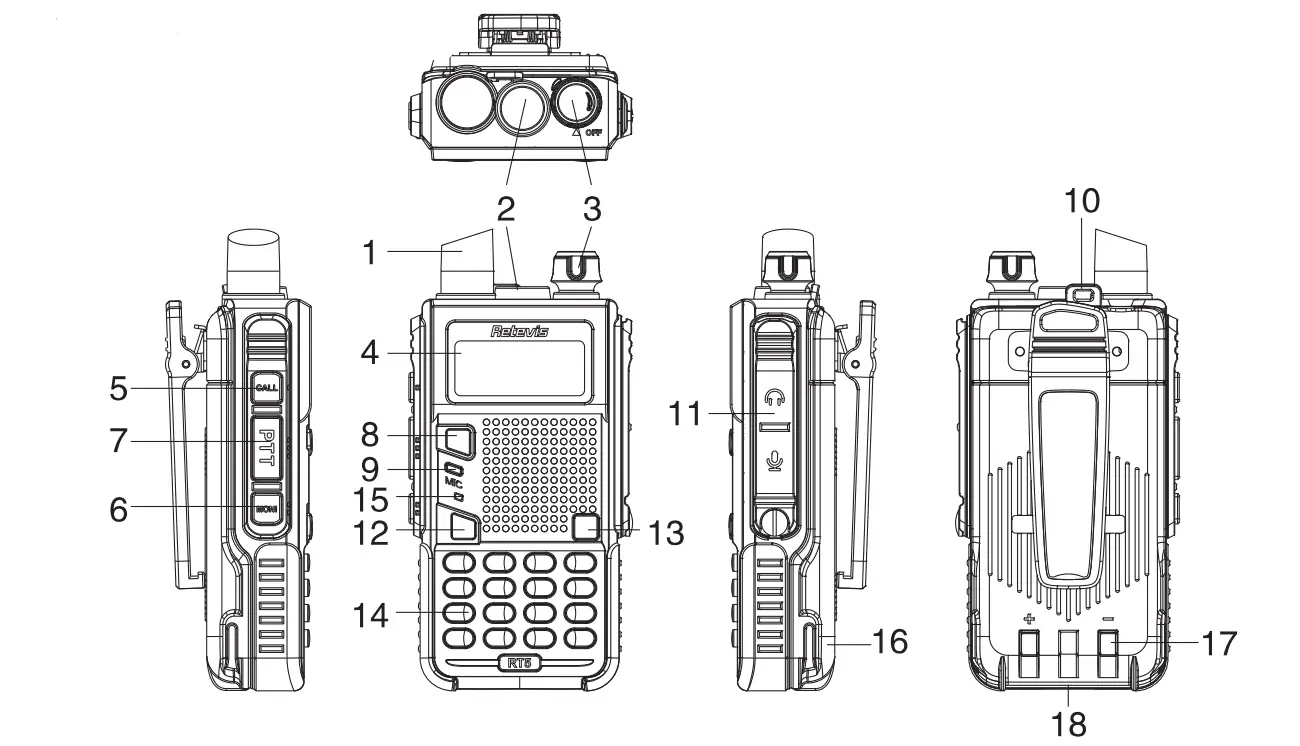 Retevis RT5 Two Way Radio-10