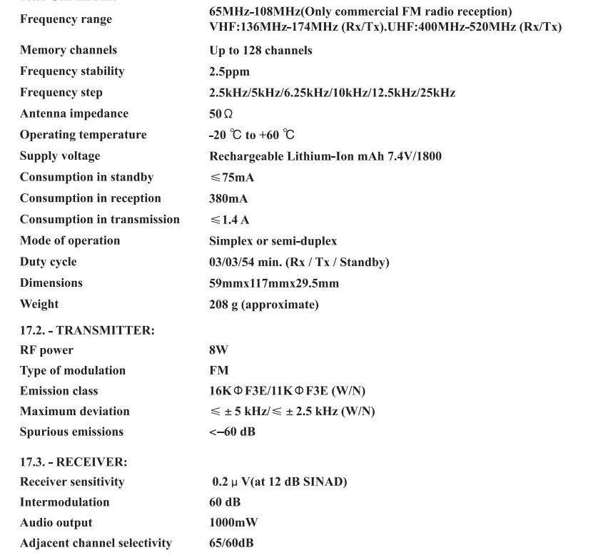 Retevis RT5 Two Way Radio-17